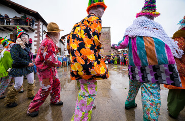 Naklejka premium Carnival in Lantz, Navarra, Spain, Europe