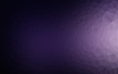 Obraz premium Dark Purple vector abstract polygonal layout.