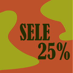 vector illustration of discounts, 25%, 50%, 75%, discounts, discount shopping, big discounts, buy profitably, discount flyers, discount cards