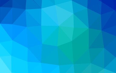 Obraz premium Light BLUE vector polygon abstract background.