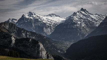 Fototapeta premium The wonderful mountains of the Swiss Alps - travel photography