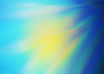 Light Blue, Yellow vector glossy abstract background.