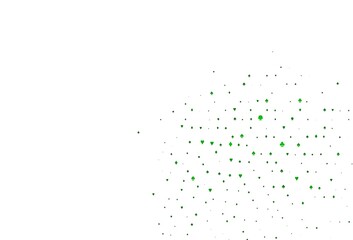 Light Green vector pattern with symbol of cards.
