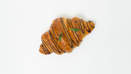 Fresh Croissant isolated on white background
