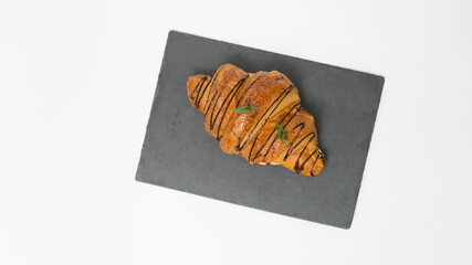 Fresh Croissant isolated on white background