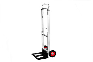 Small trolley cart to transport small things, handcart, cart, pushcart, barrow, wheelbarrow, aluminum cart