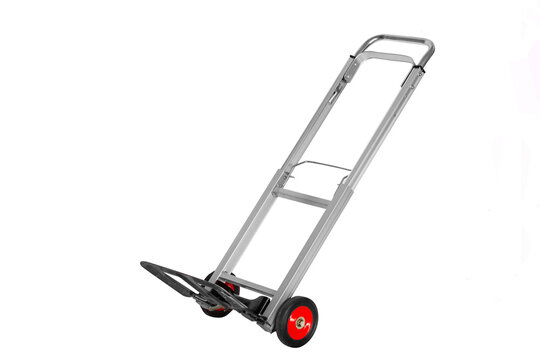 Small trolley cart to transport small things, handcart, cart, pushcart, barrow, wheelbarrow, aluminum cart