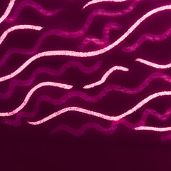 Purple Doodle Dots. Purple Wave. Watercolor