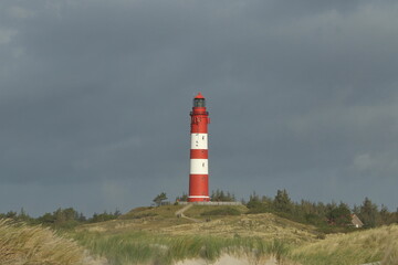 Lighthouse, Isle of Amrum, North Frisian islands, Schleswig-Holstein, Germany