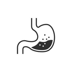 Stomach Vector Icon Vector illustration.