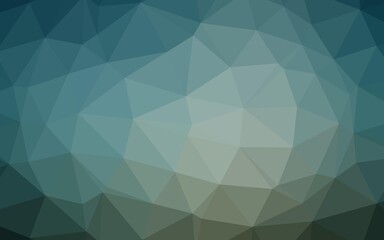 Dark Blue, Green vector triangle mosaic texture.