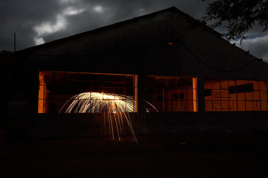 Lightpainting In Martin Garcia Island