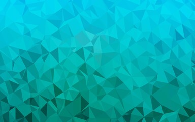 Light Blue, Green vector polygon abstract backdrop.