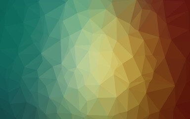 Obraz premium Light Green, Red vector abstract polygonal texture.