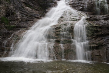 Fototapeta na wymiar Wasserfall in der Jachenau