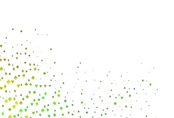 Light Green, Yellow vector cover with symbols of gamble.