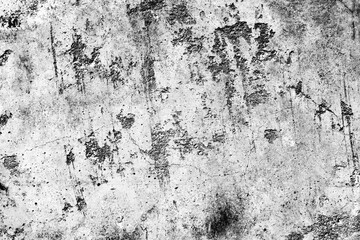 Texture of a concrete wall with cracks and scratches which can be used as a background