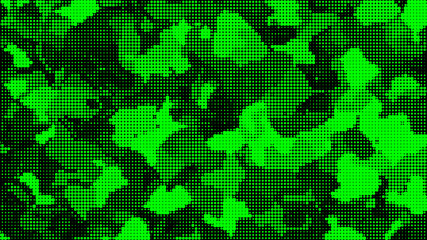 Natural leaf from dots. Vector detailed background. Isolated layers points camouflage. Abstract image for presentation.