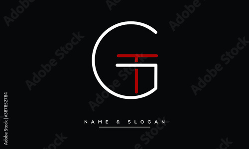 Gt Tg G T Abstract Letters Logo Monogram Abstract Wall Mural Abstra Art Creater786
