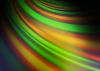 Dark Green, Yellow vector blurred background.