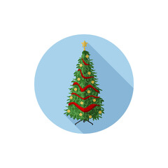 Flat design Christmas Tree