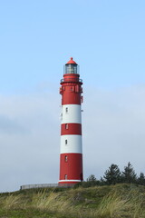 Fototapeta na wymiar Lighthouse, Isle of Amrum, North Frisian islands, Schleswig-Holstein, Germany