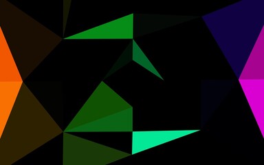 Fototapeta premium Light Multicolor, Rainbow vector low poly layout.