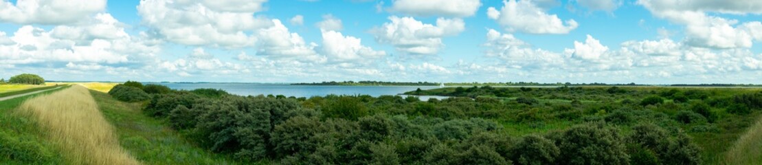 Panoramic nature view Goeree Overflakkee