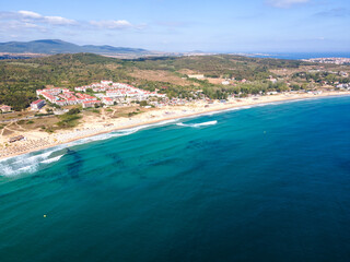 Fototapeta na wymiar Aerial view of Smokinya Beach near Sozopol, Bulgaria