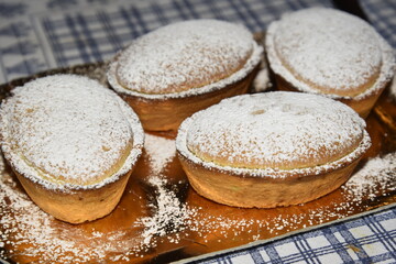 Italian Pasticciotto With Icing sugar On