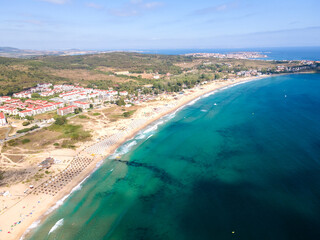 Aerial view of Smokinya Beach near Sozopol, Bulgaria