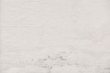White Grungy Cement Wall In Industrial Building, Great High Quality Photo For Your Design And Texture Background, Shabby Rustic Wall Texture Backdrop With Copy Space.
