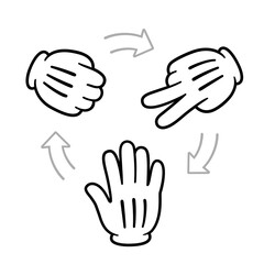 Rock Paper Scissors Hands
