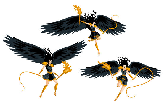 Erinyes Furies Greek Mythology Goddesses Of Vengeance