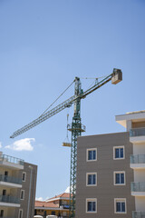 Crane Used to Build a Building in the City
