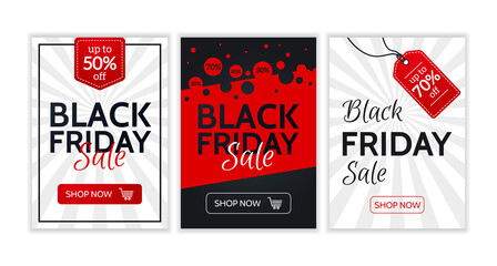 Black Friday banner. Black Friday sale design template