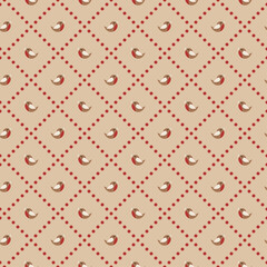 Holiday Seamless Pattern with bird. Xmas winter poster collection. Can be used for wallpaper, pattern fills, surface textures, fabric prints.