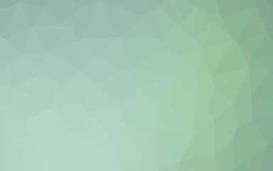 Obraz premium Light Green vector polygonal background.
