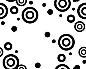 Black and white rhythmic seamless pattern. Vector illustration