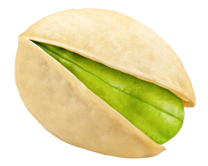 pistachio isolated on white background, clipping path, full depth of field