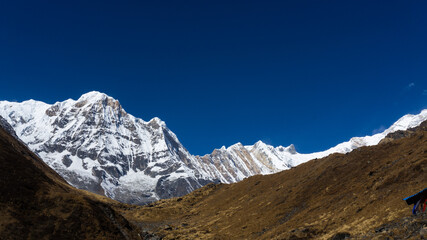 Obraz premium Picture of the view of Annapurna Base Camp trekking