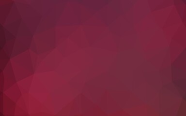 Obraz premium Dark Pink vector shining triangular pattern.