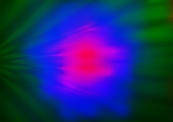 Dark Multicolor, Rainbow vector bokeh template.