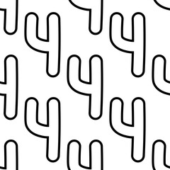 Outline seamless pattern with the letter of the Russian alphabet on a white background. Cute font in flat style. Abstract letter print.
Stock vector illustration for design, decor, fabric, wallpaper