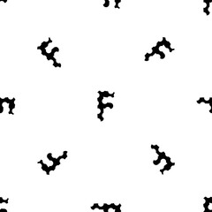 Outline seamless pattern with the letter of the English alphabet on a white background. Beautiful font in a flat style. Geometric letter print.
Stock vector illustration for design, decor, fabric