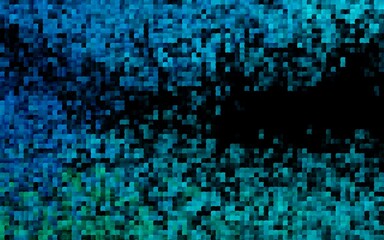 Dark BLUE vector cover in polygonal style.