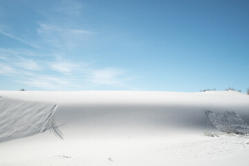 Obraz premium landscape with white sand dune