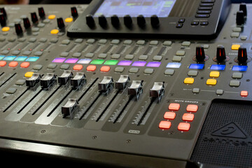 buttons equipment for sound mixer control, equipment for sound mixer control, electornic device
