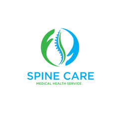 Obraz premium spine care and restore logo designs for medical service