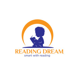 reading logo designs simple for education and home schooling service